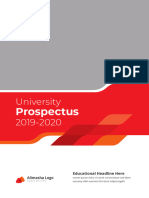 University 2019-2020: Prospectus