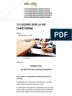 12 Leçons Sur La Vie Chrétienne - Paindusoir Portail Chrétien