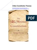 The Unwritten Constitution Thomas All Chapter