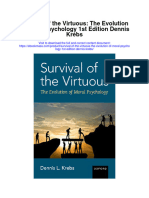 Survival of The Virtuous The Evolution of Moral Psychology 1St Edition Dennis Krebs Full Chapter
