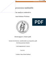 WOLDSNES [memoire] La possession inaliénable