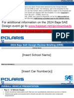 2024 Baja SAE Design Review Briefing Template