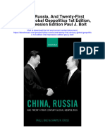 China Russia and Twenty First Century Global Geopolitics 1St Edition 3Rd Impression Edition Paul J Bolt Full Chapter