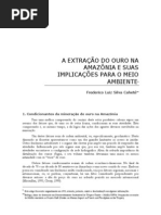 A EXTRAÇÃO DO OURO NA AMAZONIA