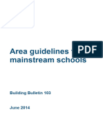 Area Guidelines For Mainstream Schools