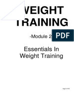 Weight Training Module 2 - 1
