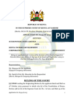 Application No. E039 of 2023 Sundowner Lodge Limited Vs Kenya Tourist Development Corporation