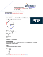 Circular Motion A Level Mechanics