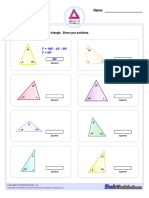 Angles of Triangles Missing Interior Angle v2