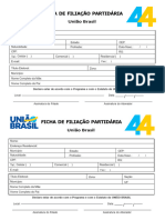 Ficha de Filiação União Brasil