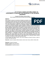 EFSA Journal - 2023 -  - Dietary exposure to heavy metals and iodine intake via consumption of seaweeds and halophytes in