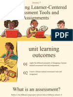 Developing Learner-Centered Assessment Tools and Assignments 