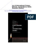 Download Perpetrators Of International Crimes Theories Methods And Evidence Alette Smeulers Editor all chapter