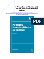 Permeability Properties of Plastics and Elastomers Fourth Edition Laurence W Mckeen All Chapter