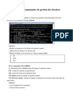 TP 3: Les Commandes de Gestion Des Dossiers