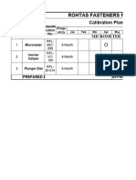 Calibration Plan Instruments