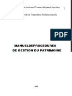Manuel de Procedures de Gestion Du Patrimoine - 2