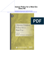 Download Chinese Finance Policy For A New Era Dexu He full chapter