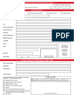 Application Form For Aadhaar Update