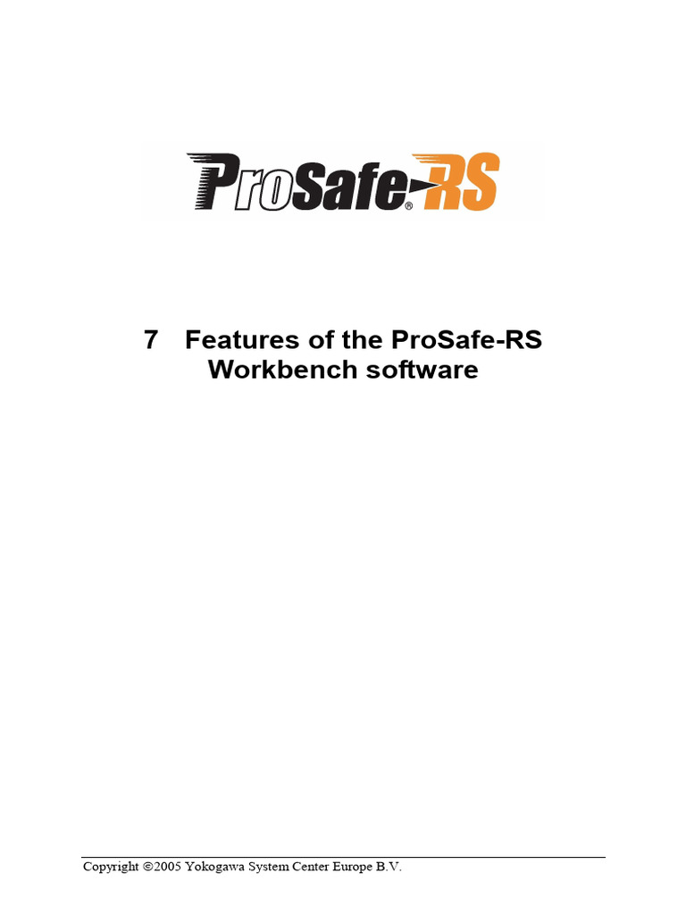 07 - Features of The ProSafe-RS | PDF | Version Control | Computing