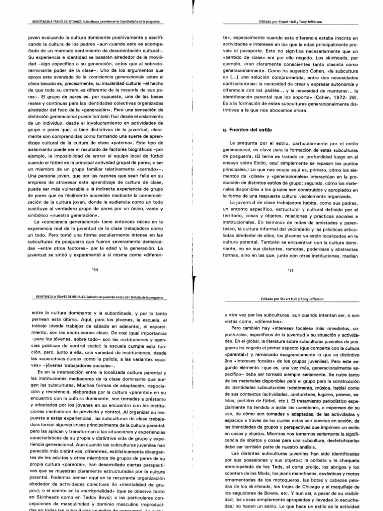 Clarke Et Al - Subculturas, Culturas y Clase (70-74) | PDF
