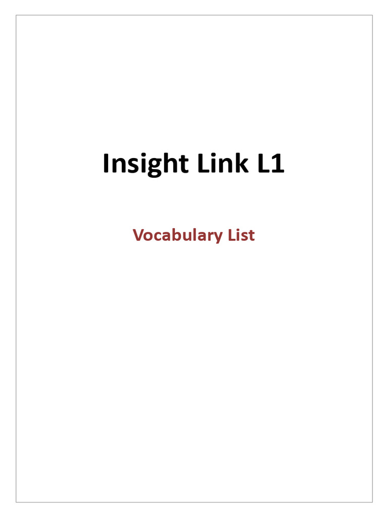 Insight link 1 word test 20220704 pdf