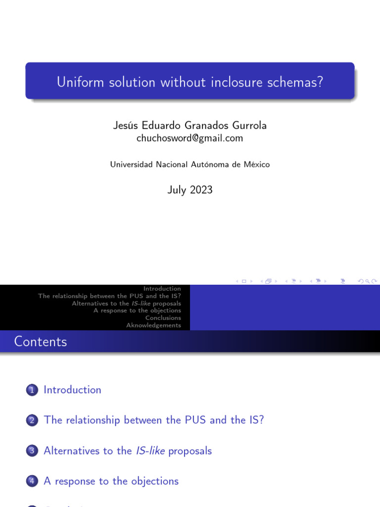 Uniform Solution Without Inclosure Schemas | PDF | Contradiction ...