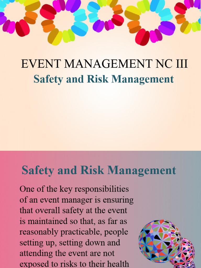 Event Safety and Risk Management Guide | PDF | Risk | Occupational ...
