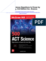 Download 500 Act Science Questions To Know By Test Day 3Rd Edition Inc Anaxos full chapter