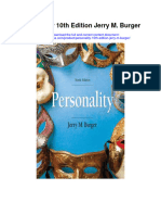 Personality 10Th Edition Jerry M Burger All Chapter