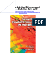 Personality Individual Differences and Intelligence 5Th Edition John Maltby All Chapter