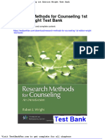 Download Research Methods For Counseling 1St Edition Wright Test Bank pdf docx