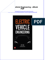 Dwnload full Electric Vehicle Engineering Pdf pdf