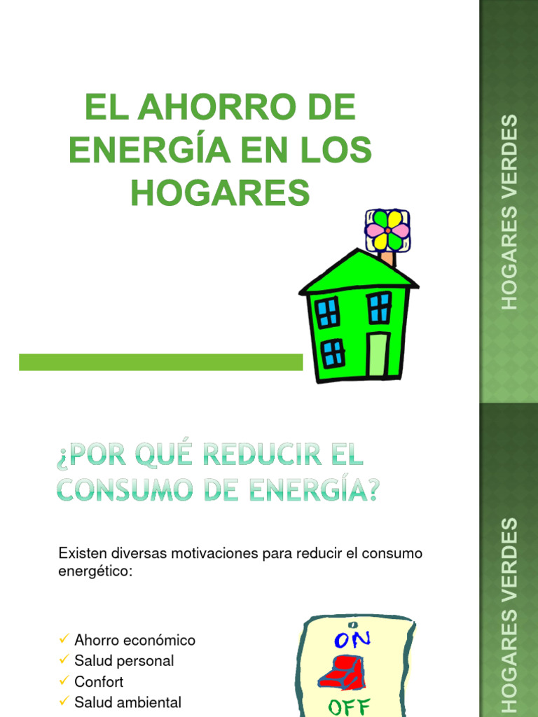 Ahorro Energético en Hogares Verdes | PDF | Uso eficiente de energía ...