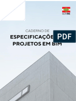 Caderno de Especificações de Projetos em BIM