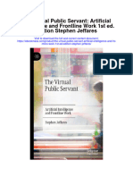 Download The Virtual Public Servant Artificial Intelligence And Frontline Work 1St Ed Edition Stephen Jeffares all chapter