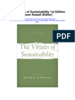 The Virtues of Sustainability 1St Edition Jason Kawall Editor All Chapter