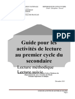 Guide Des Activites de Lecture