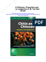 Chitin and Chitosan Properties and Applications Lambertus A M Van Den Broek Full Chapter