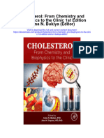 Download Cholesterol From Chemistry And Biophysics To The Clinic 1St Edition Anna N Bukiya Editor full chapter