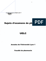 Annales Pharmacie 2014 2015 UELC New