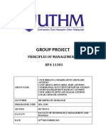 Group 2 Principle of Managment Group Assignment