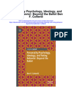 Download Personality Psychology Ideology And Voting Behavior Beyond The Ballot Ben F Cotterill all chapter