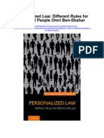 Download Personalized Law Different Rules For Different People Omri Ben Shahar all chapter