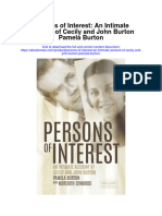 Persons of Interest An Intimate Account of Cecily and John Burton Pamela Burton All Chapter