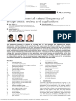 On The Fundamental Natural Frequency of Bridge Decks: Review and Applications