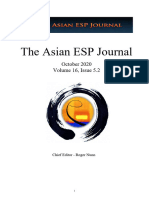 Asian ESP Journal Volume 16 Issue 5.2 October 2020