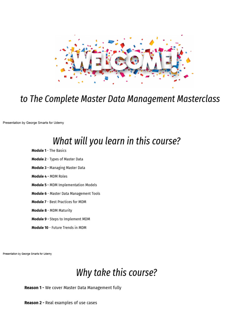 Master Data Management Masterclass | PDF | Business | Computing
