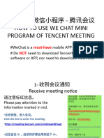 腾讯会议小程序手册HOW TO USE MINI PROGRAM OF TENCENT MEETING