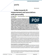 Attitudes Towards AI: Measurement and Associations With Personality